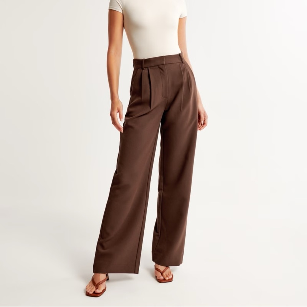 Abercrombie & Fitch Sloane Tailored Pant - Dark Brown - 29 Regular